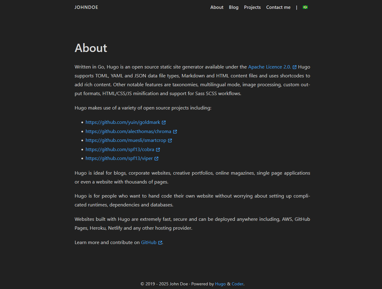 hugo-coder