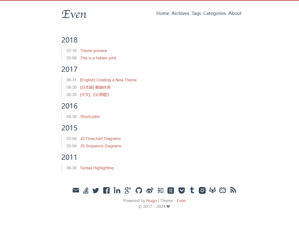 hugo-theme-even