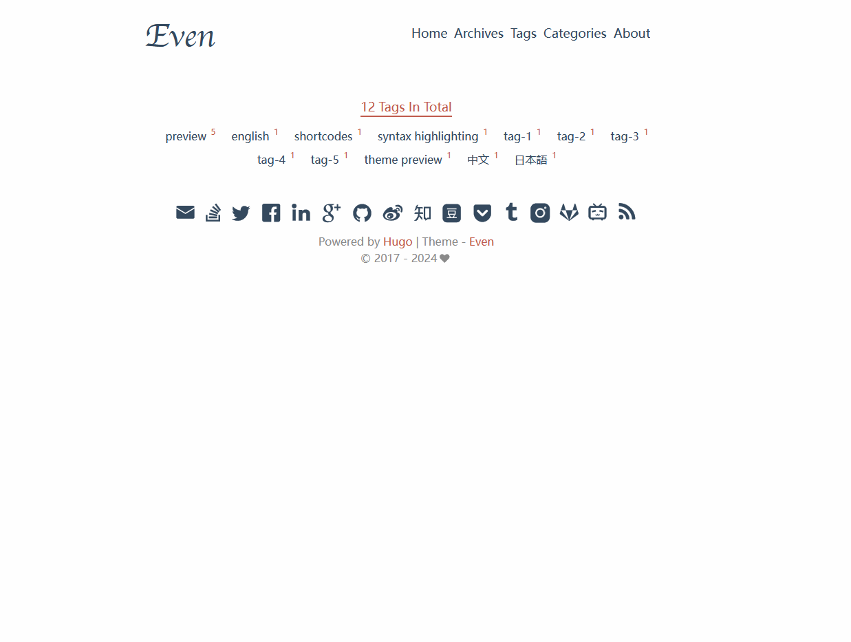hugo-theme-even